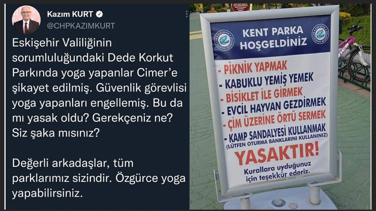 Ali Acar’dan Kazım Kurt’a Park Tepkisi