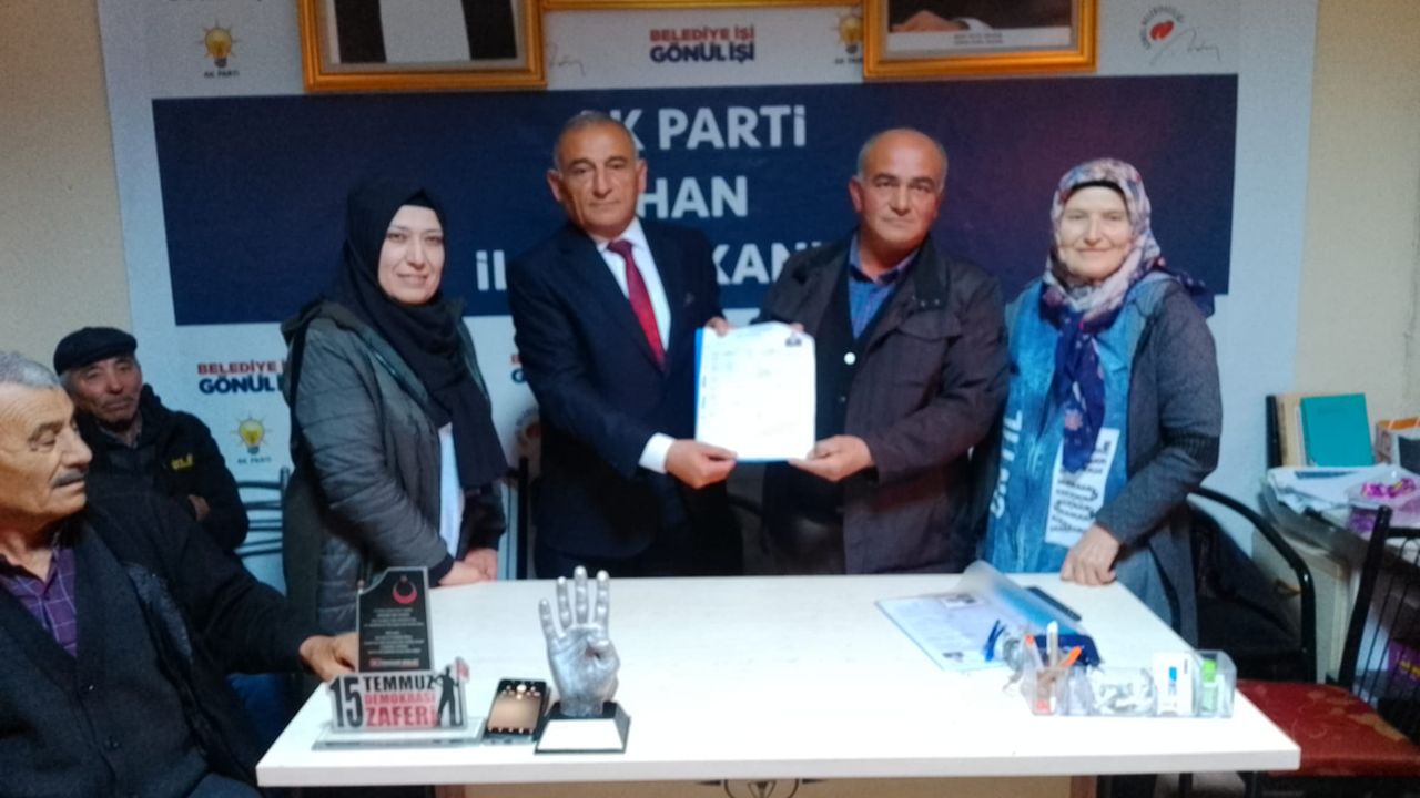 Bekir BELCELİ Han Belediye Başkan Aday adaylığını açıkladı