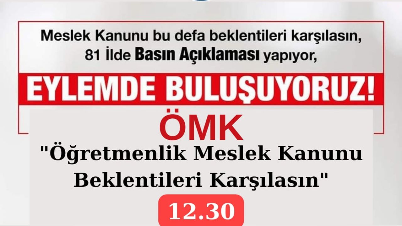Eğitim Bir-Sen:  Öğretmenlik Meslek kanunu ayrıştırmacı degil  bütünleştirmeci olmalı