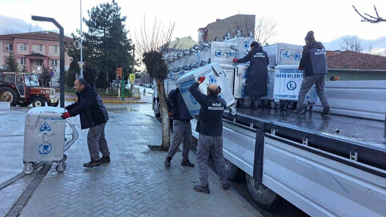 İnönü İlçesi’ne 94 adet yeni çöp konteyneri temin edildi
