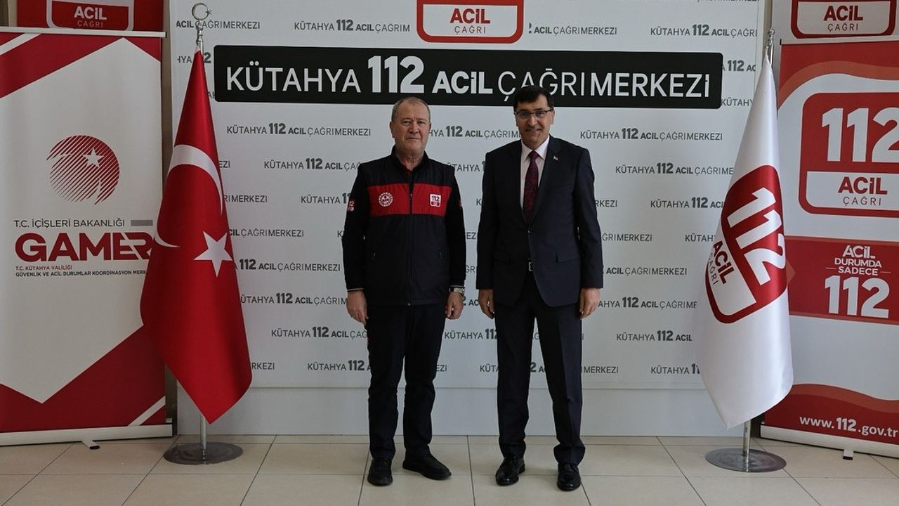 Başkan Kahveci’den 112 Acil Çağrı Merkezi’ne ziyaret