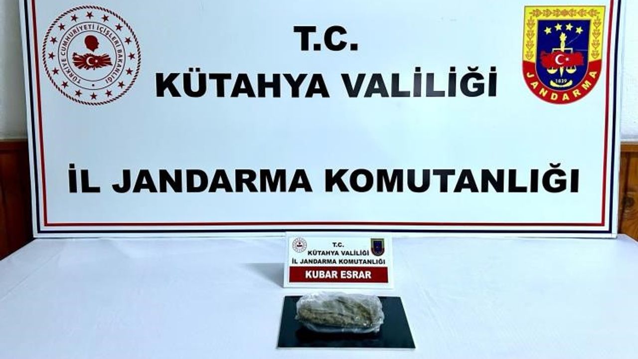 Kütahya’da jandarmadan uyuşturucu operasyonu: 2 gözaltı