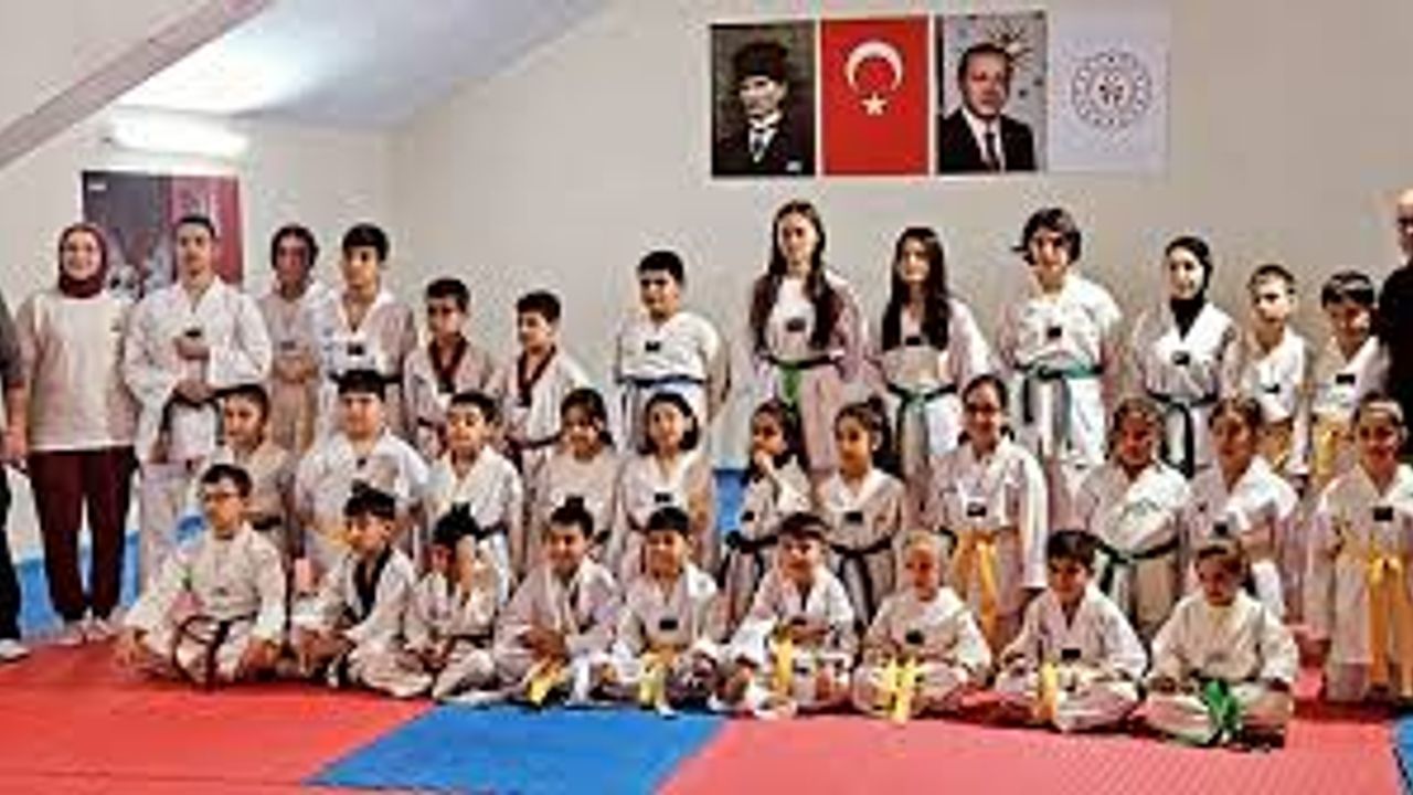 Eskişehir'de 40 taekwondo sporcusu kuşak atladı