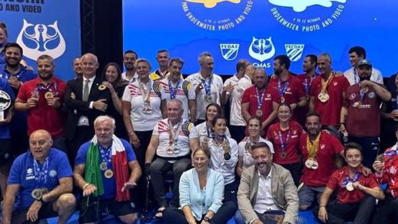 Eskişehir'li Erkan Balk'ın da olduğu Milli Takım, sualtı görüntülemede dünya şampiyonu