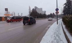 Eskişehir güne karla başladı