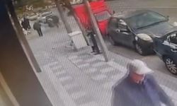 Motosiklet sürücüsünün ağır yaralandığı kaza güvenlik kamerasında