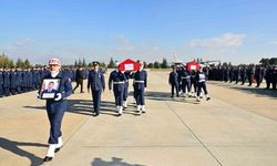 İki hava şehidi uçakla Eskişehir'e getirildi