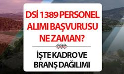 Devlet Su İşleri Genel Müdürlüğü (DSİ) 1389 işçi alıyor