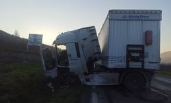 Bilecik'te tır kontrolden çıktı: 1 yaralı