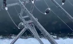 Eksi 22 derecede olta buz tuttu