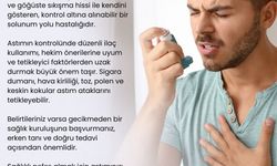 Dünya Astım Günü'nde  Önemli  Uyarı: “Astım Kontrol Altına Alınabilir ”