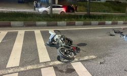 Feci kazada Motosiklet sürücüsü ağır yaralandı