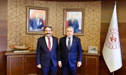 Hasan Kalın,Bakan Aşkın Bak ile Görüştü