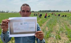Tarla sahibinin verdiği çek sahte çıkınca işçilerin parasını ödemek için aracını sattı