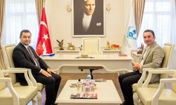 Kaymakam Temel'den Başkan Dökmeci'ye Ziyaret