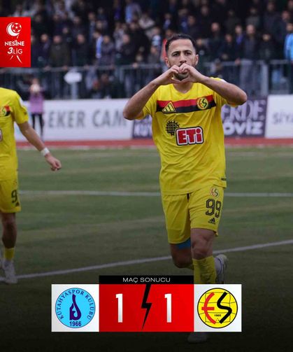 Eskişehirspor, Kütahya'dan 1 puan ile dönüyor