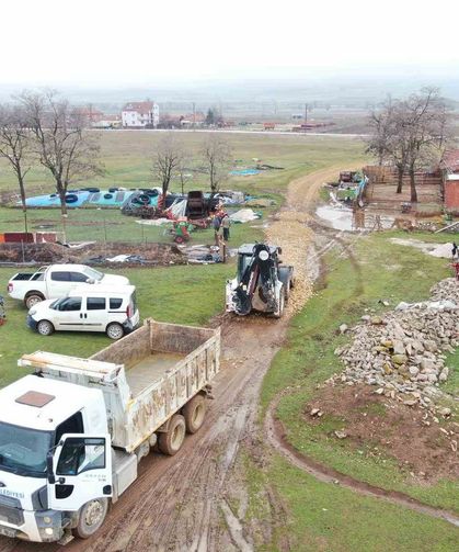 İnönü Belediyesi'nden ulaşım altyapısına iyileştirme çalışması