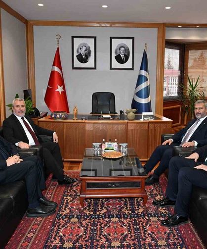 ÖSYM Başkanı Ersoy'dan Rektör Adıgüzel'e ziyaret