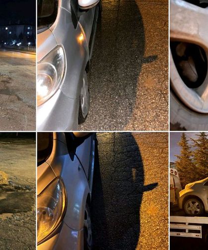 Vadişehir'de bakımsız Yollar Araçlara Zarar Veriyor