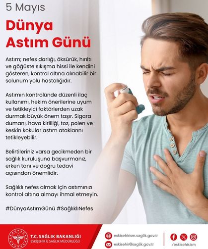 Dünya Astım Günü'nde  Önemli  Uyarı: “Astım Kontrol Altına Alınabilir ”