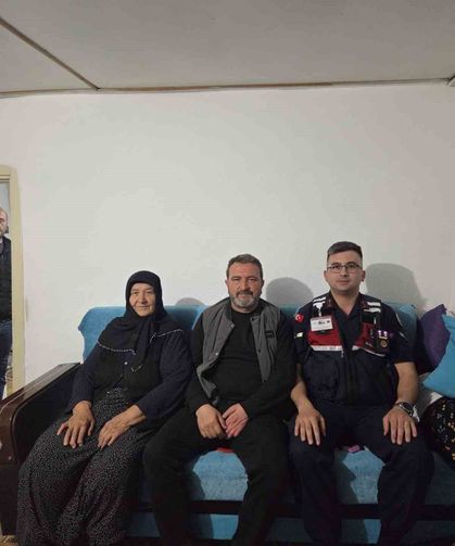 Jandarma ekiplerinden gaziye anlamlı ziyaret