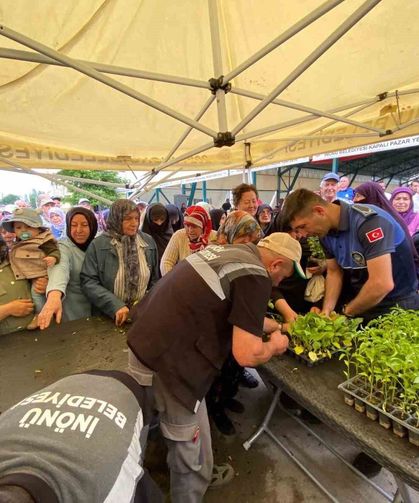 Üreten İnönü için 10 bin fide desteği