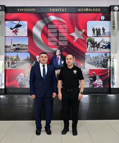 Yargıtay'a atanan Başsavcı Karakülah'tan Emniyet Müdürü Yılmaz'a veda ziyareti