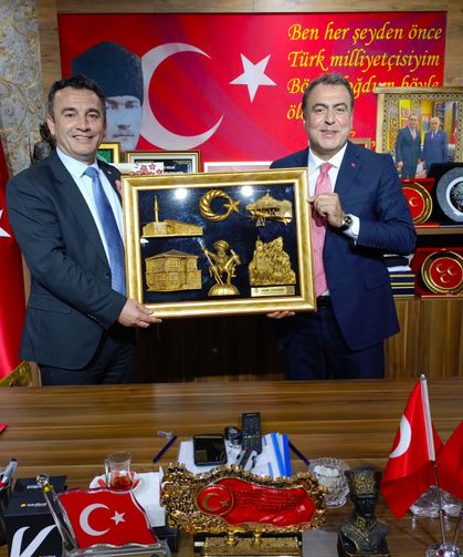 CHP'li Sivrihisar Belediye Başkanı 'ından MHP İl Başkanı Sezer 'e Ziyaret