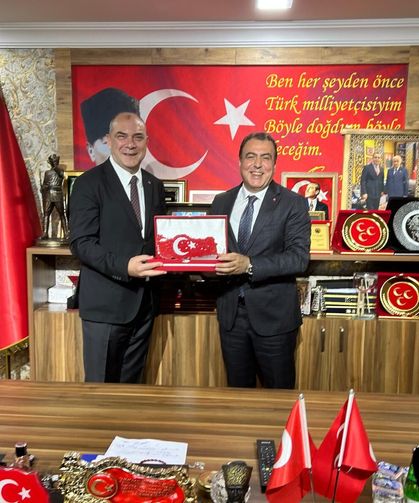 ESO Başkan Kesikbaş ve yönetim kurulu üyeleri MHP İl  yönetimini ziyaret etti
