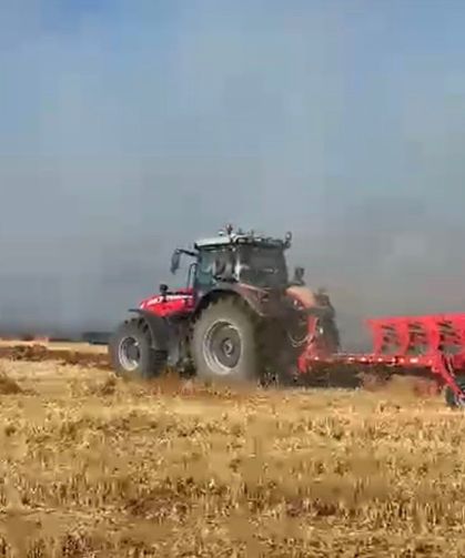 Eskişehir'de tarım arazisinde yangın paniği