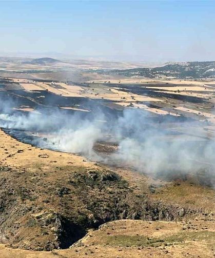 Seyitgazi'de 3 köye yayılan yangına havadan ve karadan müdahale sürüyor