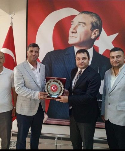 Sivrihisar esnaf odalarından Kaymakam Temel'e anlamlı ziyaret