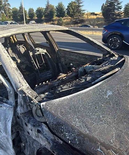 Çevre yolunda otomobil yangını: 3 kişi yaralandı