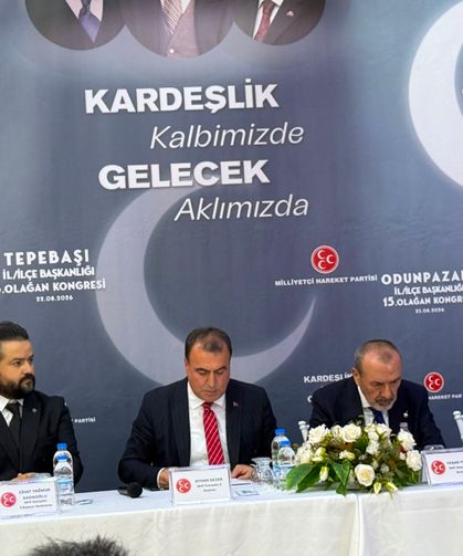 MHP Odunpazarı İlçe Kongresinde Mustafa Ünal Güven Tazeledi