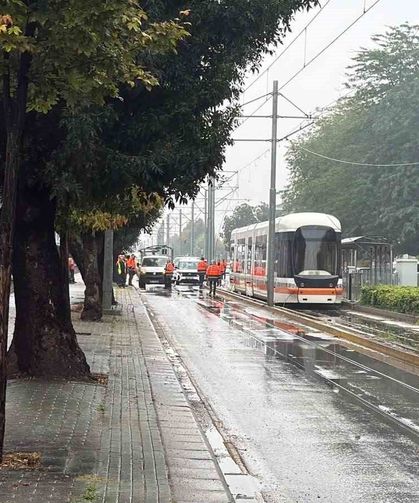 Eskişehir'de katener arızası tramvay ulaşımını aksattı