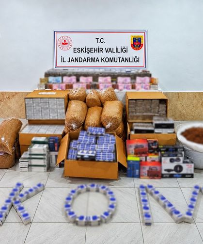 Eskişehir'de on binlerce kaçak sigara ürünü ele geçirildi