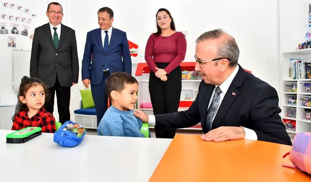İl Müdürü Aydın, Kutipoğlu Anaokulu’nu ziyaret etti