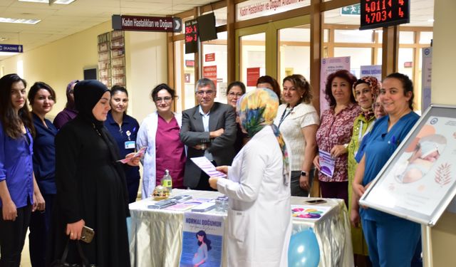 ESOGÜ Hastanesi'nde 1-7 Ekim Normal Doğum Haftası Etkinliği Düzenlendi