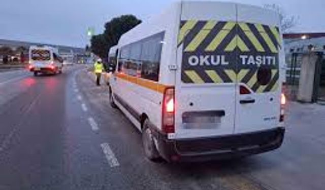 Denetlenen 157 servis aracından 4'ünün kusurlu olduğu belirlendi