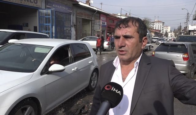 Esnaf derdini anlatırken gerçek kameralara yansıdı