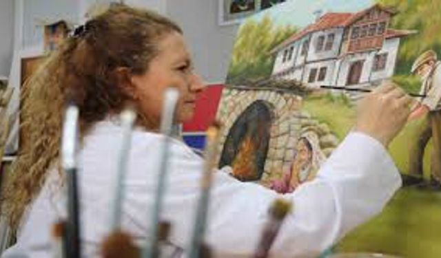 Türk aile yapısı yağlı boya tablolarıyla ölümsüzleşiyor