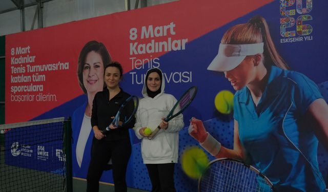 8 Mart’a  Özel Tenis Turnuvası Büyük  Bir  Heyecanla Başladı