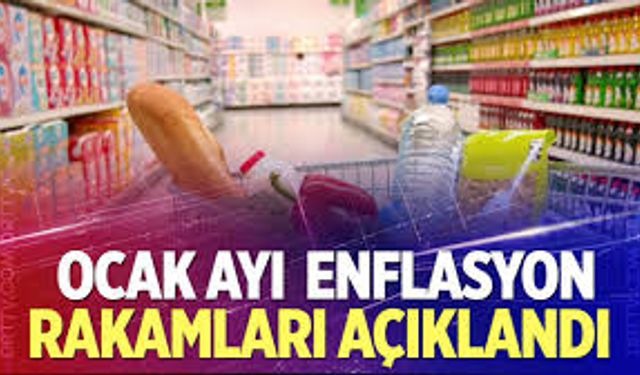 Ocak ayı enflasyonu açıklandı!