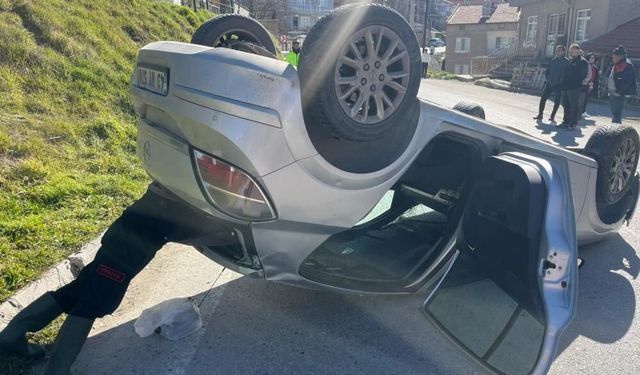 Otomobil takla attı: 1 yaralı