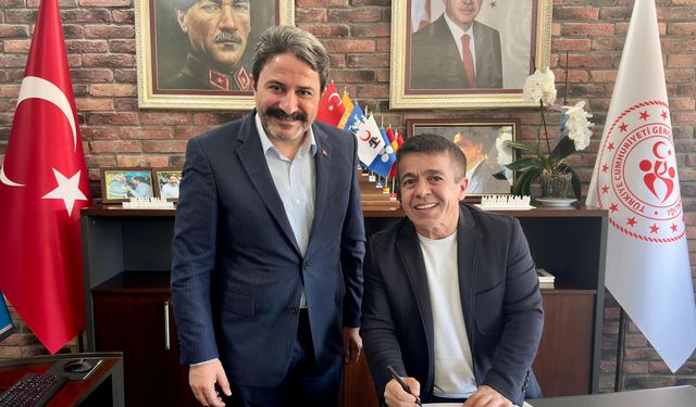 Dünya ve Olimpiyat Şampiyonu Halil Mutlu'dan GSB İl Müdürü Hasan Kalın'a Ziyaret