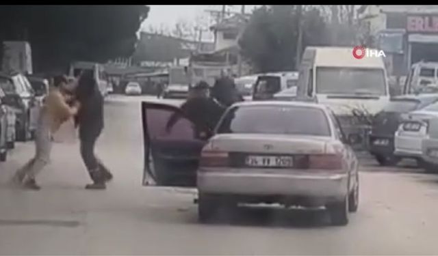 Araçlarından inip Kavga Ettiler