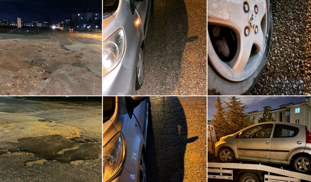 Vadişehir'de bakımsız Yollar Araçlara Zarar Veriyor