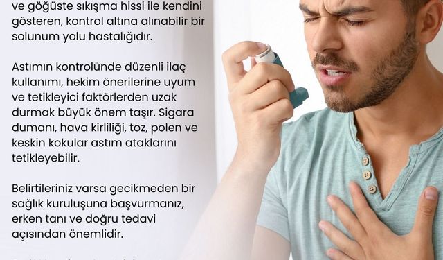 Dünya Astım Günü'nde  Önemli  Uyarı: “Astım Kontrol Altına Alınabilir ”
