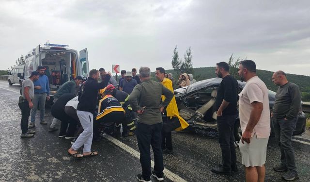 Tır ile otomobil çarpıştı: 1 yaralı