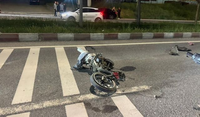 Feci kazada Motosiklet sürücüsü ağır yaralandı